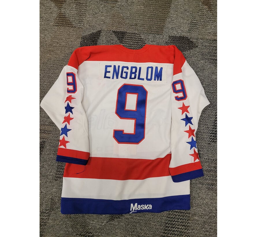BRIAN ENGBLOM GAME-USED CAPITALS JERSEY FROM 1982-83 MEIGREY C.O.A.