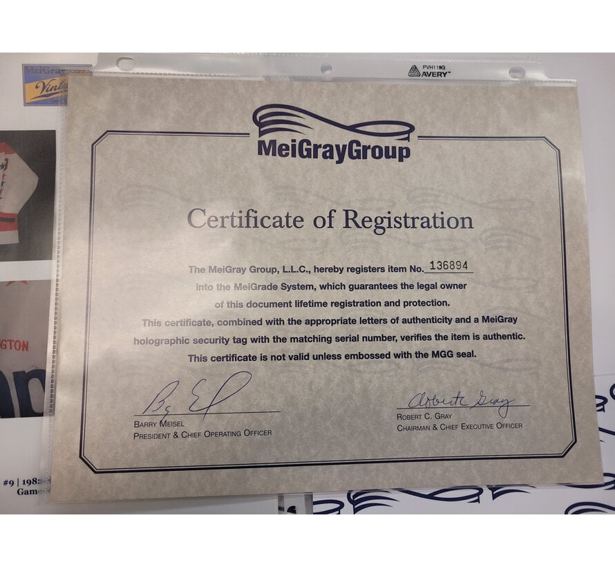 BRIAN ENGBLOM GAME-USED CAPITALS JERSEY FROM 1982-83 MEIGREY C.O.A.