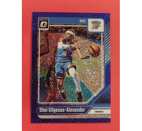 PANINI 2024-25 DONRUSS OPTIC BLUE GLITTER SHAI GILGEOUS-ALEXANDER /15 #127