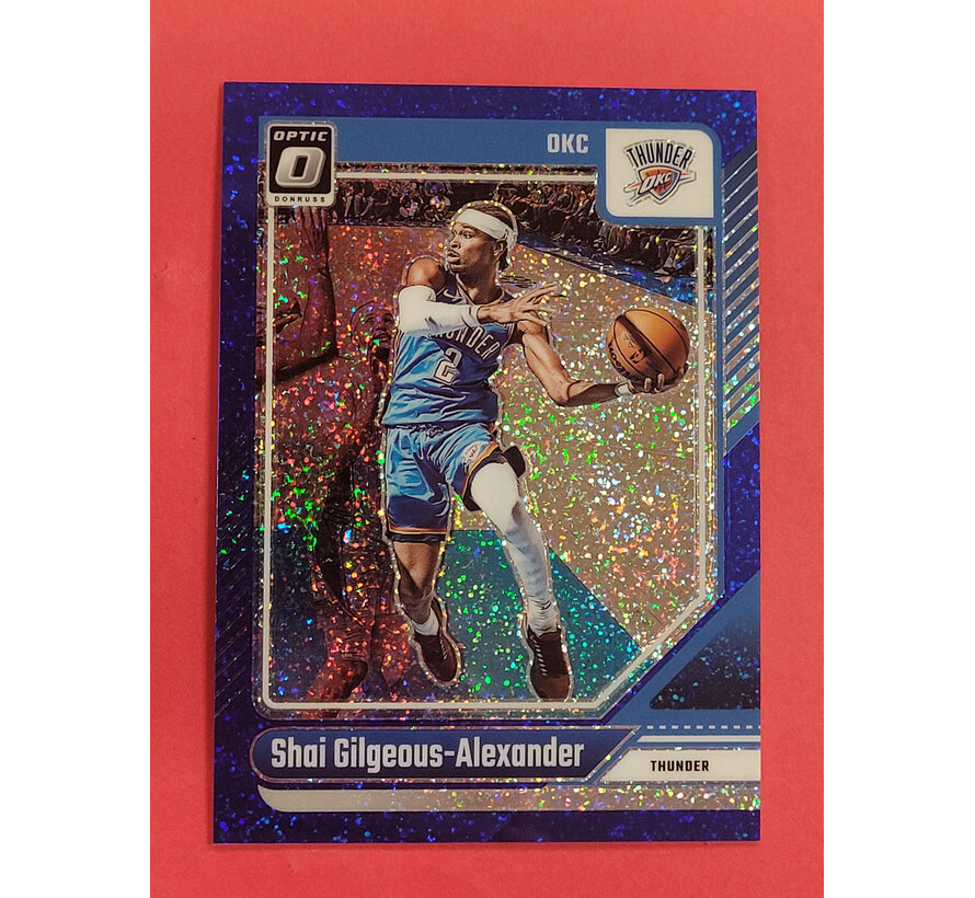 2024-25 DONRUSS OPTIC BLUE GLITTER SHAI GILGEOUS-ALEXANDER /15 #127