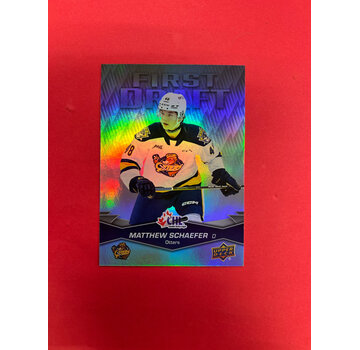 UPPER DECK 2023-24 UPPER DECK CHL MATTHEW SCHAEFER FIRST DRAFT SP
