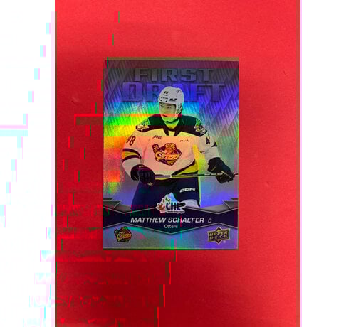 UPPER DECK 2023-24 UPPER DECK CHL MATTHEW SCHAEFER FIRST DRAFT SP