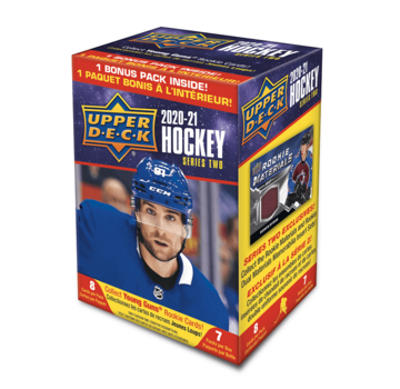 UPPER DECK 2020-21 UPPER DECK SERIES 2 HOCKEY BLASTER BOX