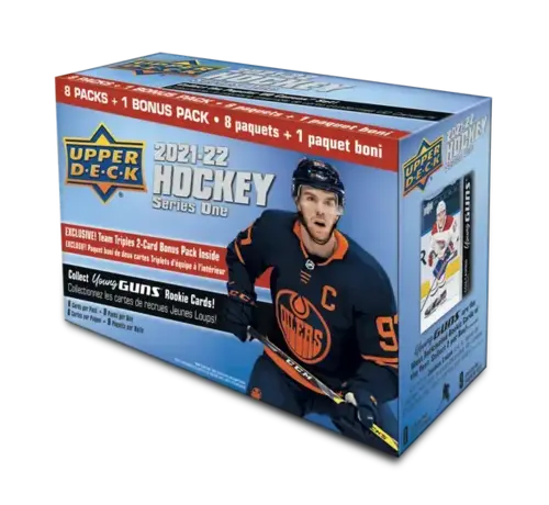 UPPER DECK 2021-22 UPPER DECK HOCKEY SERIES 1 TM TRIPLES BLASTER BOX
