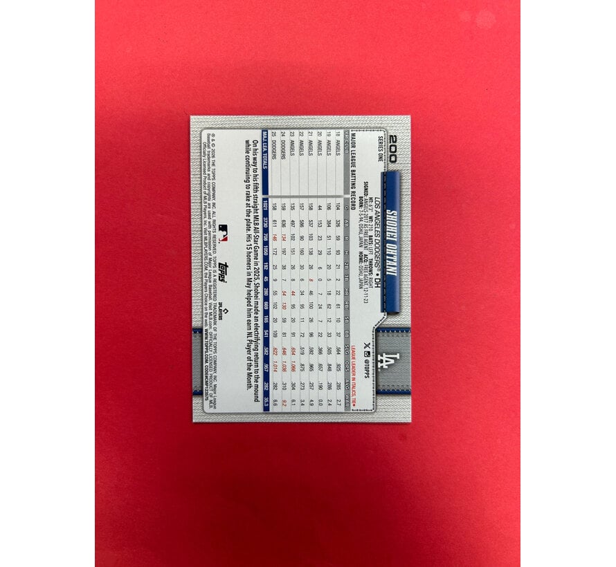 2026 TOPPS SERIES 1 SHOHEI OHTANI IMAGE VARIATION SP