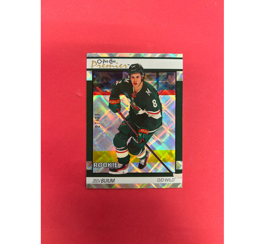 2025-26 O-PEE-CHEE ZEEV BUIUM PREMIER DIAMOND FOIL /75 ROOKIE
