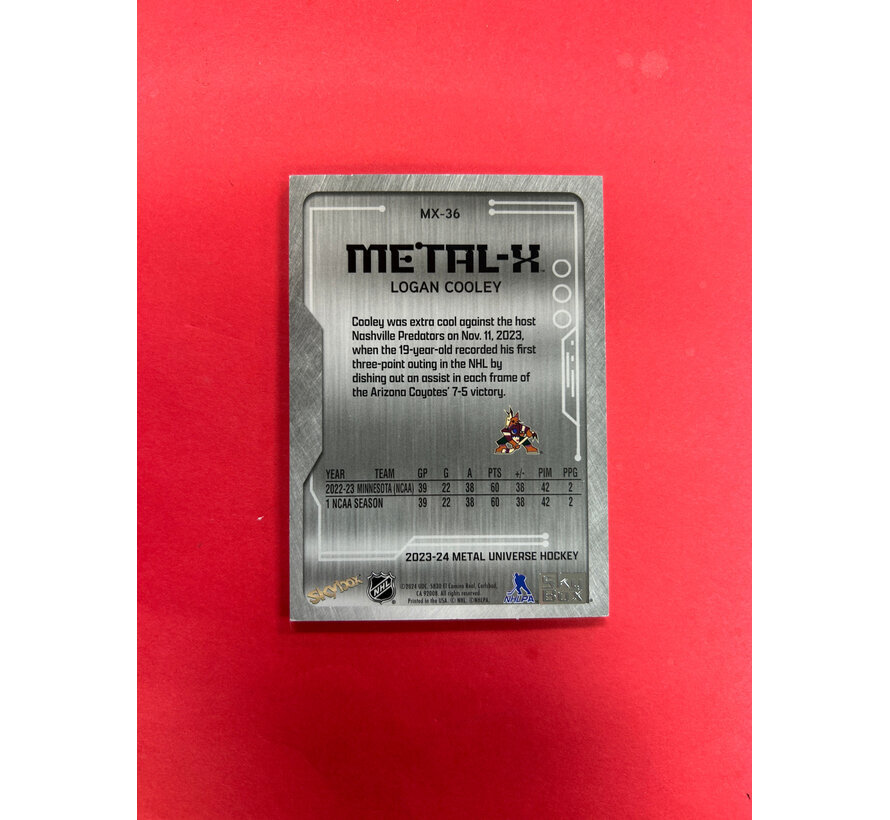 2023-24 METAL UNIVERSE LOGAN COOLEY METAL-X