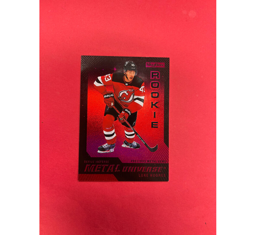 2023-24 METAL UNIVERSE LUKE HUGHES PRECIOUS METAL GEMS RETRO ROOKIE /100