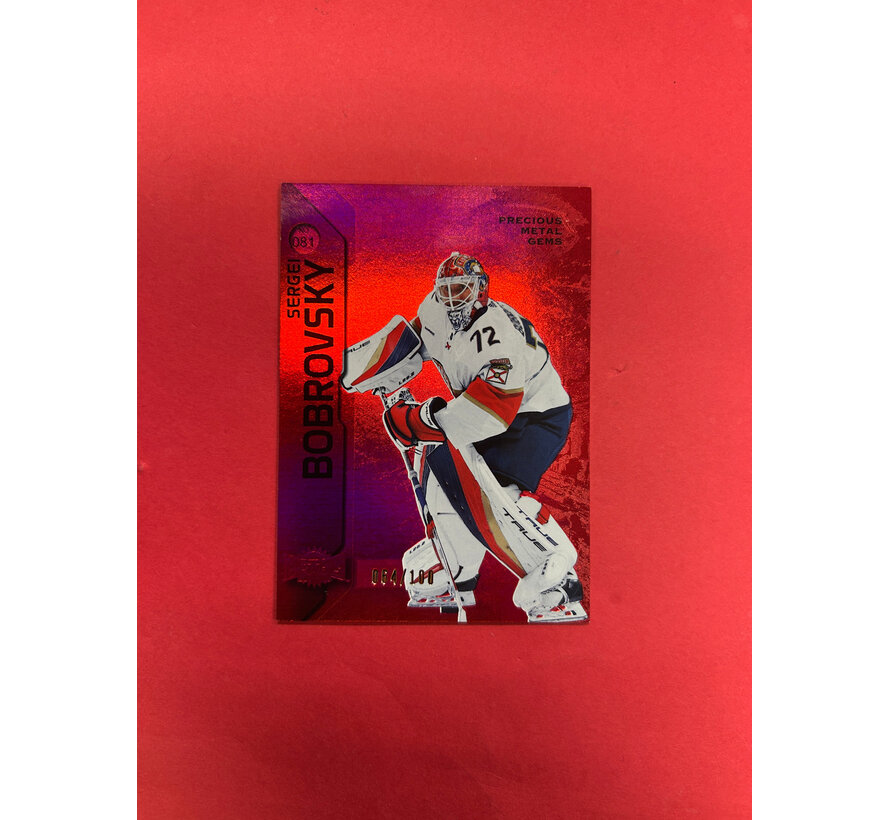 2023-24 METAL UNIVERSE SERGEI BOBROVSKY PRECIOUS METAL GEMS /100