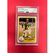 FLEER 1981 FLEER RICKEY HENDERSON PSA GRADED 8