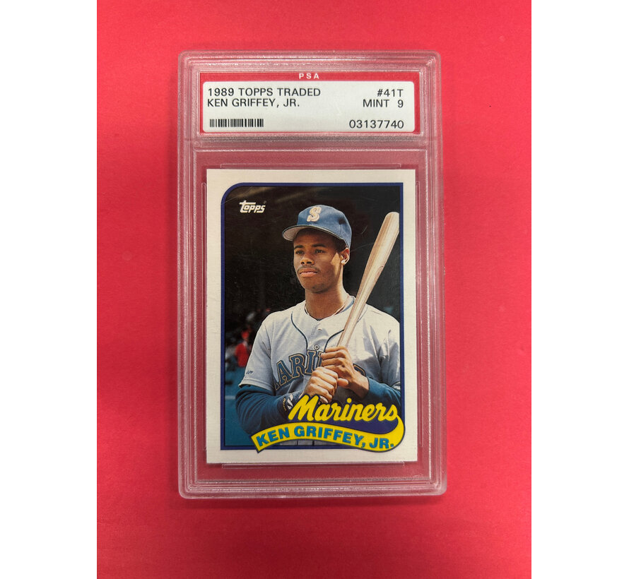 1989 TOPPS TRADED KEN GRIFFEY JR PSA GRADED 9