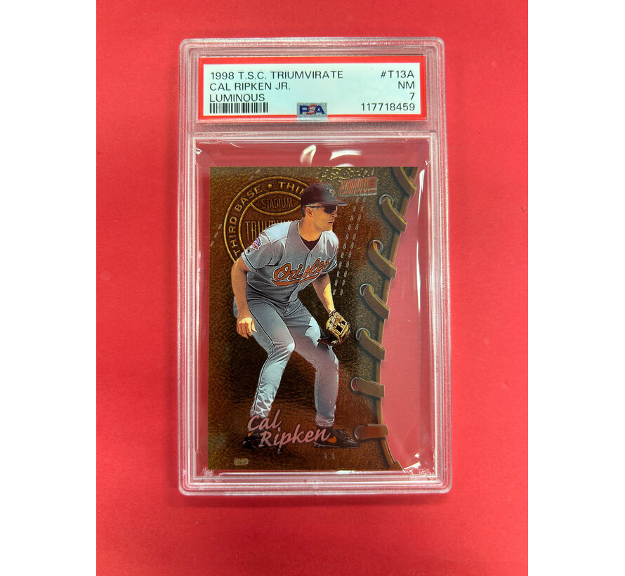 1998 TOPPS STADIUM CLUB CAL RIPKEN JR LUMINOURS PSA GRADED 7