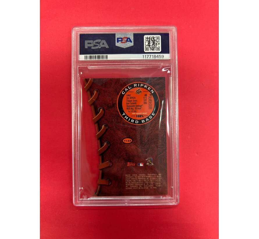 1998 TOPPS STADIUM CLUB CAL RIPKEN JR LUMINOURS PSA GRADED 7