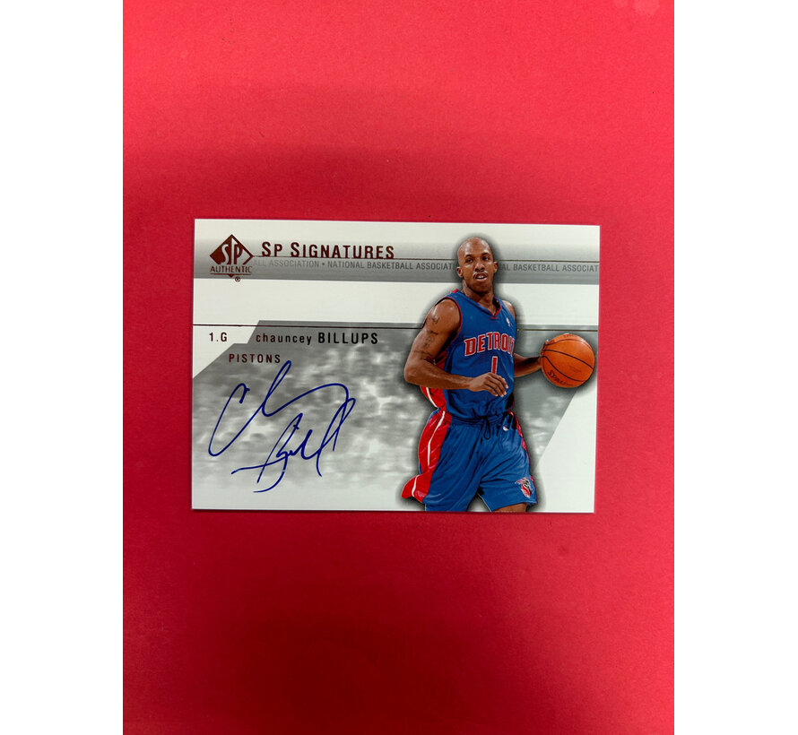 2004 SP AUTHENTIC BASKETBALL CHAUNCEY BILLUPS SP SIGNATURES