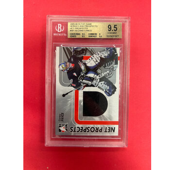 IN THE GAME 2005-06 IN THE GAME CAREY PRICE NET PROSPECTS BECKETT GRADED 9.5