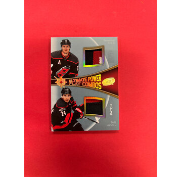 UPPER DECK 2022-23 UPPER DECK ULTIMATE POWER COMBOS JARVIS / AHO DUAL PATCH /20