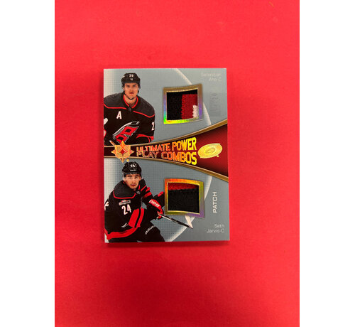 UPPER DECK 2022-23 UPPER DECK ULTIMATE POWER COMBOS JARVIS / AHO DUAL PATCH /20