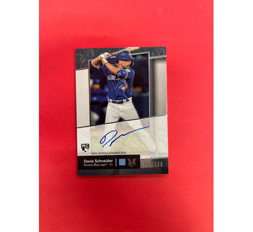 TOPPS 2024 TOPPS MUSEUM COLLECTION DAVIS SCHNEIDER ROOKIE AUTO /299