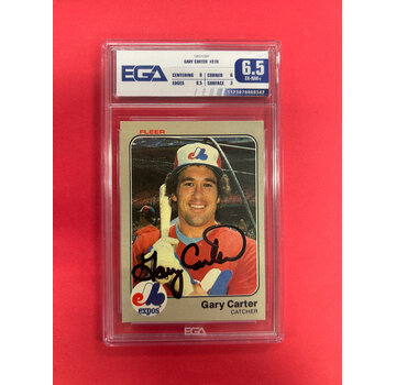 UPPER DECK 1983 FLEER GARY CARTER EGA AUTHENTIC AUTOGRAPH