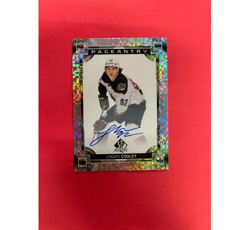 UPPER DECK 2024-25 SP AUTHENTIC LOGAN COOLEY PAGEANTRY AUTO