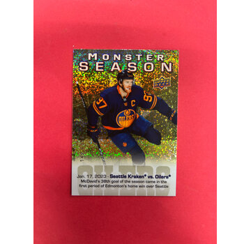 UPPER DECK 2023-24 UPPER DECK SERIES 2 CONNOR MCDAVID MONSTER SEASON /153