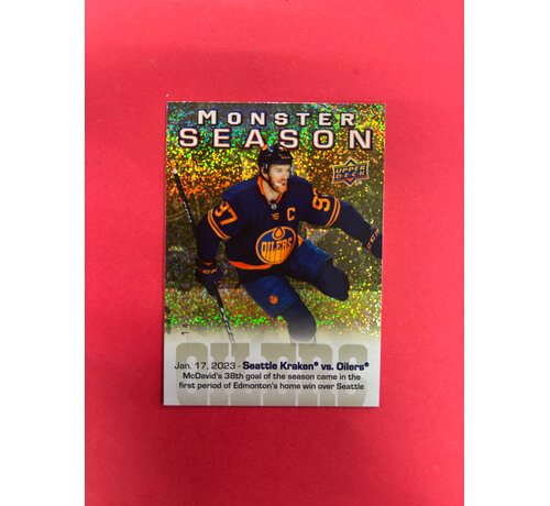 UPPER DECK 2023-24 UPPER DECK SERIES 2 CONNOR MCDAVID MONSTER SEASON /153