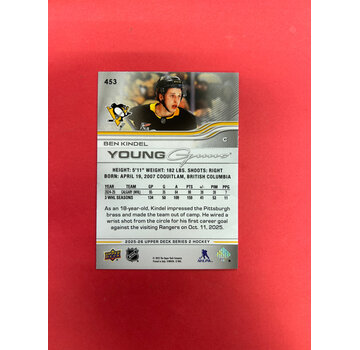 UPPER DECK 2025-26 UPPER DECK SERIES 2 BEN KINDEL YOUNG GUNS