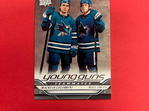 UPPER DECK 2024-25 UPPER DECK SERIES 2 CELEBRINI / SMITH YOUNG GUNS TEAMATES