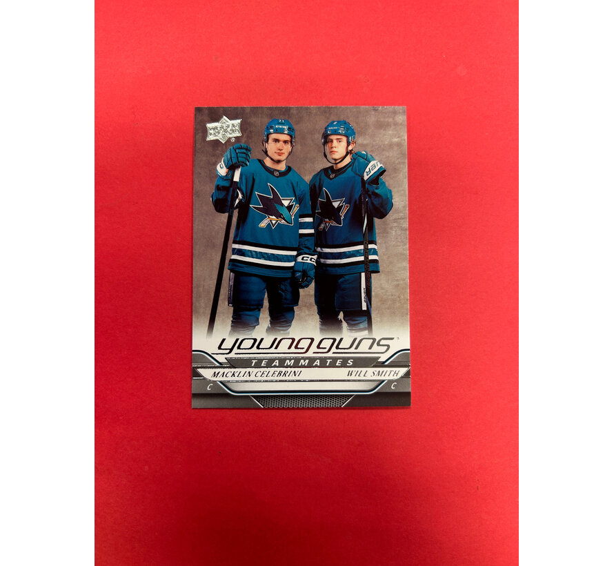 2024-25 UPPER DECK SERIES 2 CELEBRINI / SMITH YOUNG GUNS TEAMATES