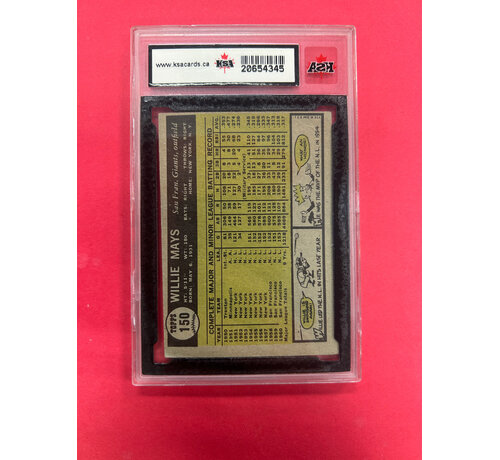 TOPPS 1961 TOPPS WILLIE MAYS KSA GRADED 5