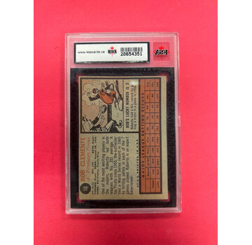 TOPPS 1962 TOPPS ROBERTO CLEMENTE KSA GRADED 4