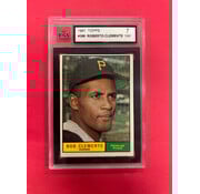 TOPPS 1961 TOPPS ROBERTO CLEMENTE KSA GRADED 7