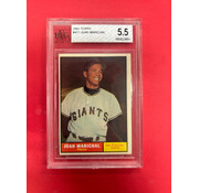 TOPPS 1961 TOPPS JUAN MARICHAL BECKETT GRADED 5.5 ROOKIE