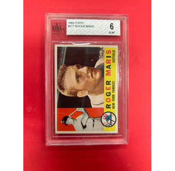 TOPPS 1960 TOPPS ROGER MARIS BECKETT GRADED 6