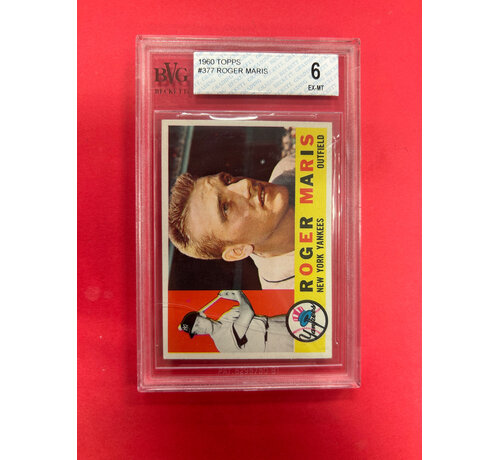 TOPPS 1960 TOPPS ROGER MARIS BECKETT GRADED 6