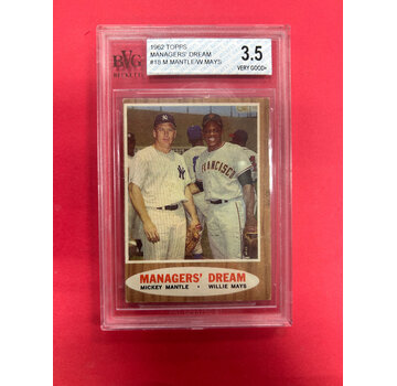 TOPPS 1962 TOPPS MANAGER'S DREAM BECKETT GRADED 3.5