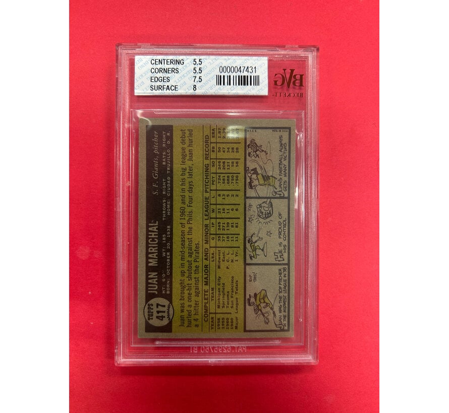 1961 TOPPS SANDY KOUFAX BECKETT GRADED 4.5
