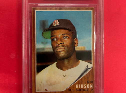 TOPPS 1962 TOPPS BOB GIBSON BECKETT GRADED 6.5