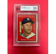 TOPPS 1961 TOPPS MICKEY MANTLE ALL STAR BECKETT GRADED 5.5