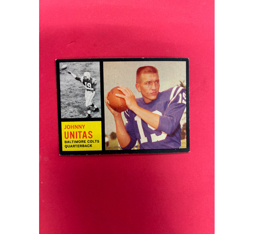 1962 TOPPS JOHNNY UNITAS #1