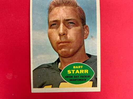 TOPPS 1960 TOPPS BART STARR #51 EX