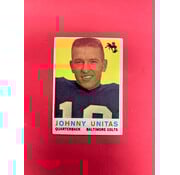 TOPPS 1959 TOPPS JOHNNY UNITAS #1 CREASED