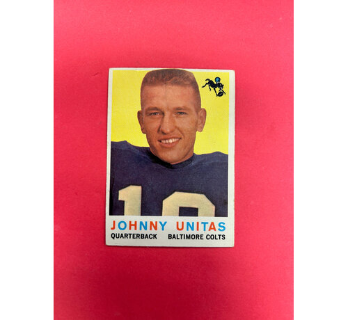 TOPPS 1959 TOPPS JOHNNY UNITAS #1 CREASED