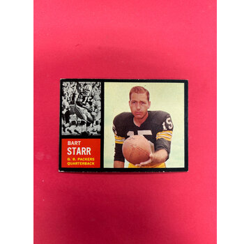 TOPPS 1962 TOPPS BART STARR #63 EX-NM