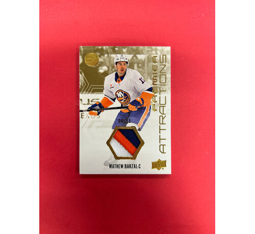 UPPER DECK 2024-25 UPPER DECK PREMIER MATHEW BARZAL PATCH /35