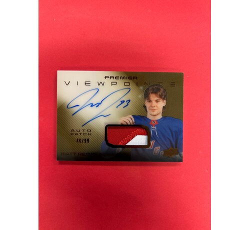 UPPER DECK 2024-25 UPPER DECK PREMIER MATT REMPE VIEWPOINTS PATCH AUTO /99