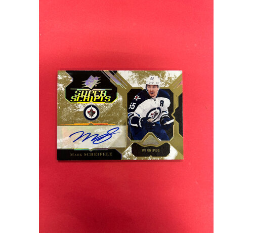 UPPER DECK 2017-18 UPPER DECK SPX MARK SCHIEFELE SUPER SCRIPTS AUTO