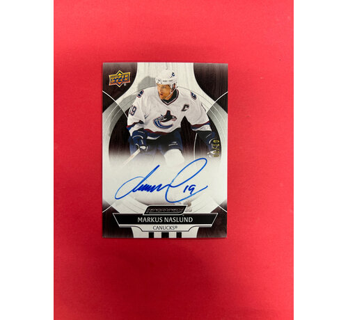 UPPER DECK 2024-25 UPPER DECK ENGRAINED ICONS MARKUS NASLUND AUTO BLACK /10