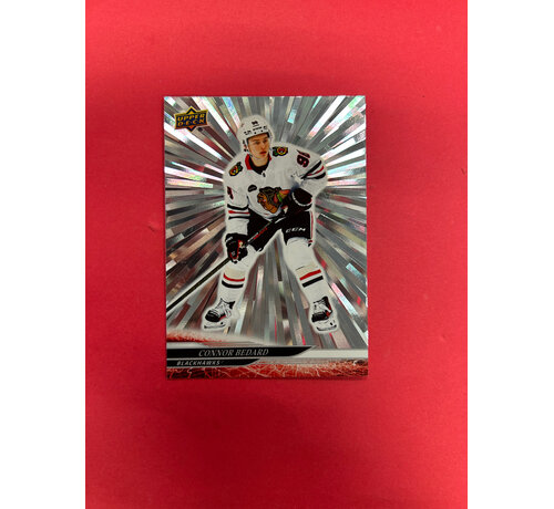 UPPER DECK 2024-25 UPPER DECK SERIES 1 CONNOR BEDARD OUTBURST SILVER