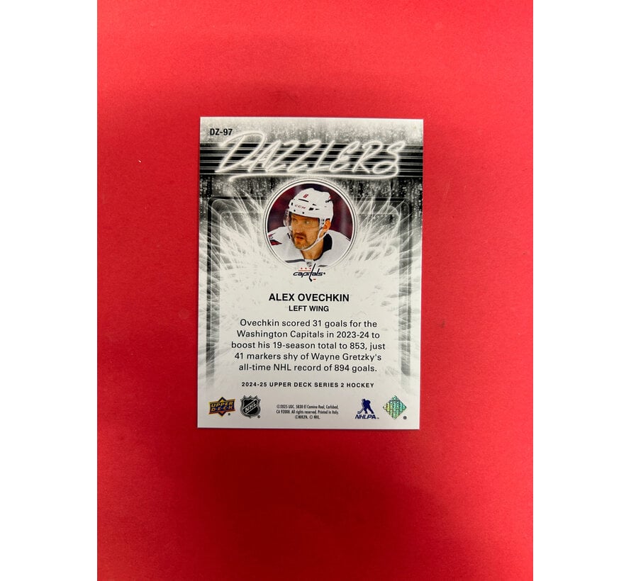 2024-25 UPPER DECK SERIES 2 ALEX OVECHKIN DAZZLERS BLACK